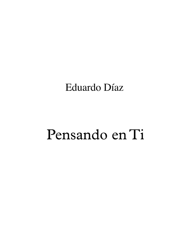 Pensando en Ti (Guitar Duet)