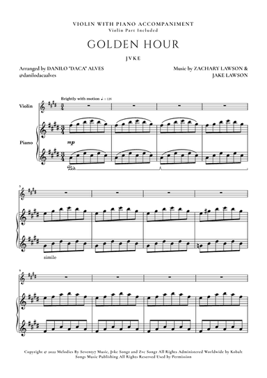 Golden Hour (arr. Danilo "Daca" Alves)