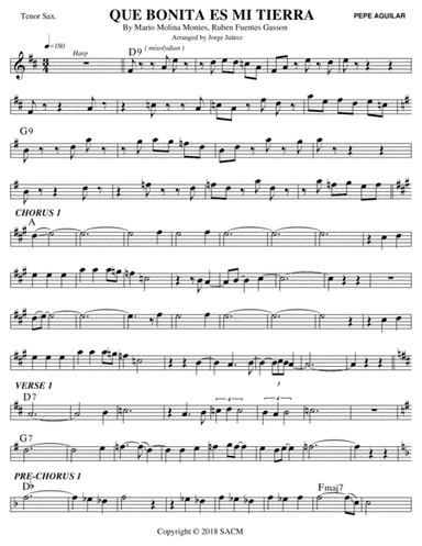 Que Bonita Es Mi Tierra (arr. Jorge Juárez)