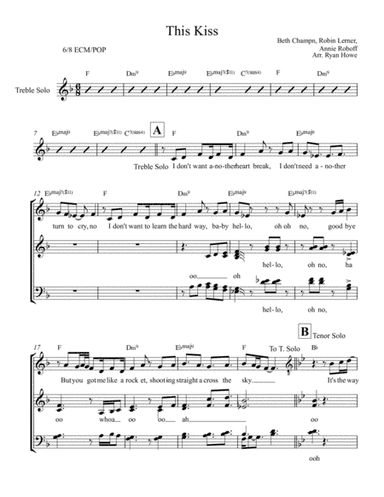 This Kiss (arr. Ryan Howe)