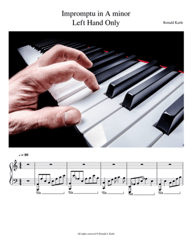 Impromptu in A Minor For Left Hand Only