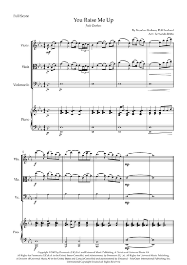 You Raise Me Up (arr. Fernando Britto)
