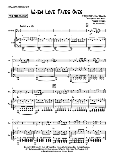 When Love Takes Over (arr. Andrew Will)
