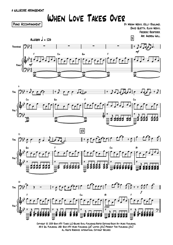 When Love Takes Over (arr. Andrew Will)