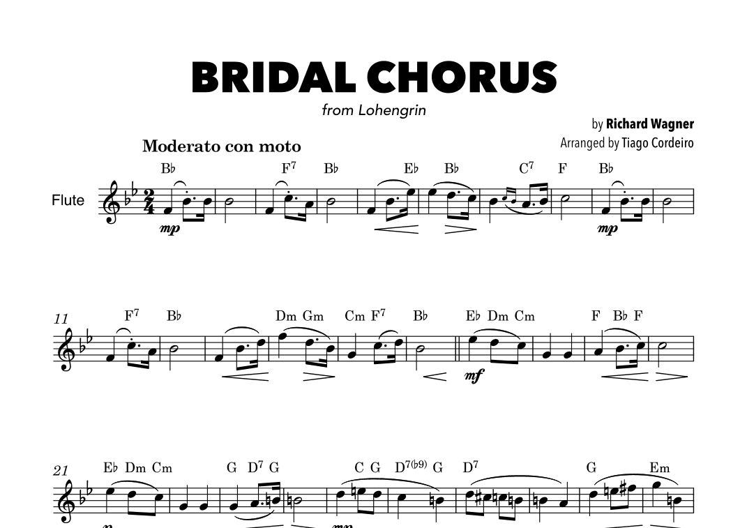 Bridal Chorus (arr. Tiago Cordeiro)