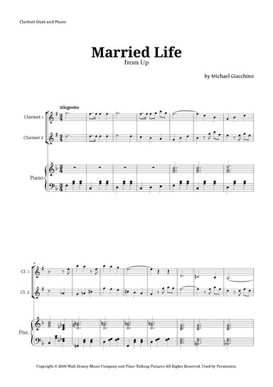 Married Life (arr. Langanho)