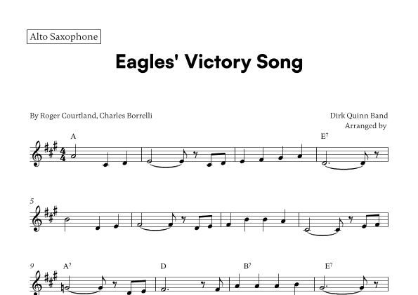 Eagles' Victory Song (arr. Cadenza Editions)