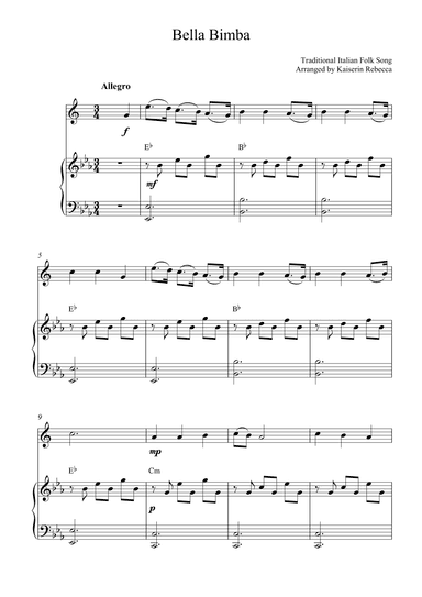 Bella Bimba (arr. Kaiserin Rebecca)