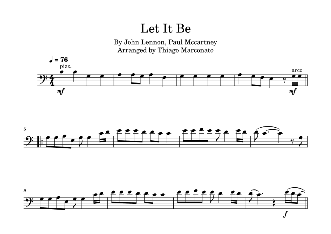 Let It Be (arr. Thiago Marconato)