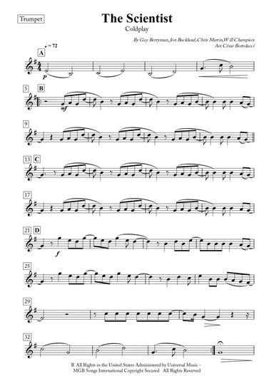 The Scientist (arr. ACT Bortolucci)