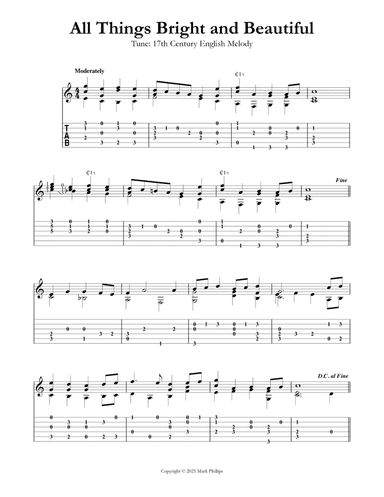 All Things Bright and Beautiful (arr. Mark Phillips)