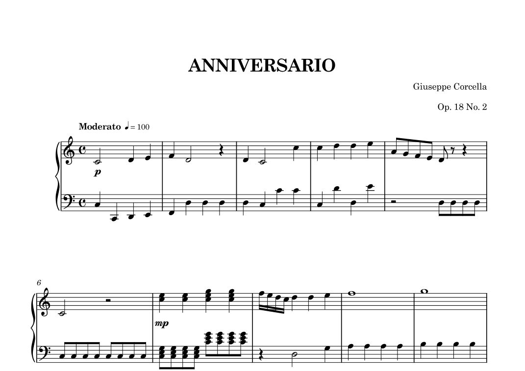 Anniversario, Op. 18 No. 2