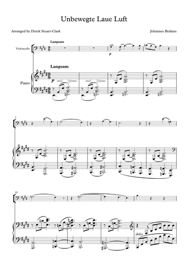 Unbewegte Laue Luft (arr. Derek STUART-CLARK)