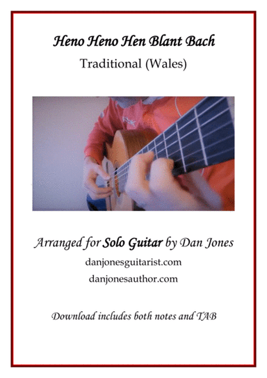 Heno Heno Hen Blant Bach for Solo Guitar (arr. Dan Jones (danjonesguitarist.com))