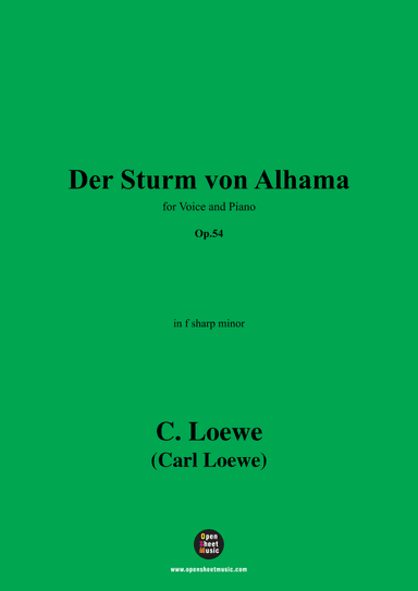 C. Loewe-Der Sturm von Alhama,in f sharp minor,Op.54 (arr. OSM Press)