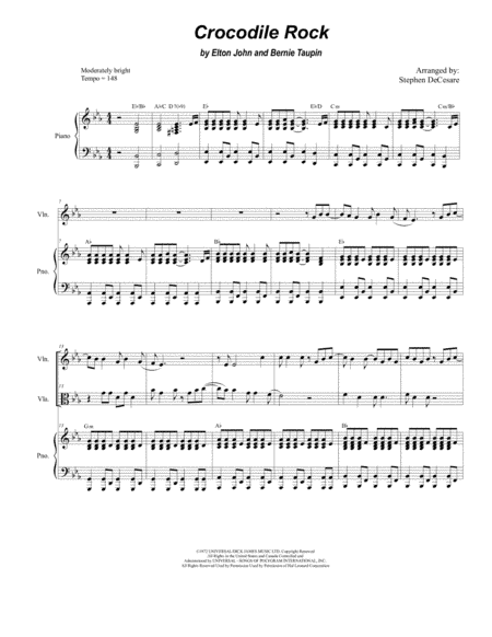 Crocodile Rock (arr. Stephen DeCesare)