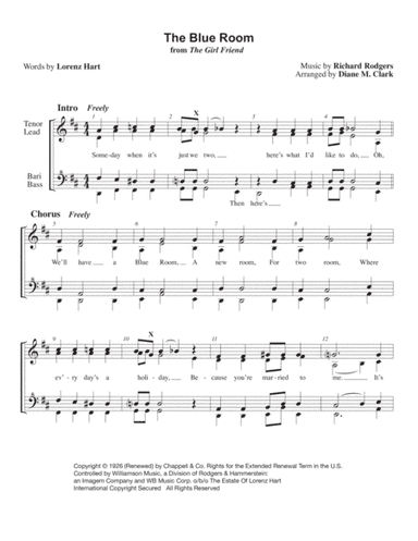 The Blue Room (arr. Diane M. Clark)