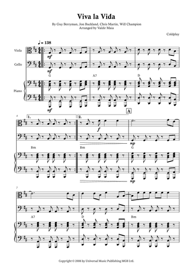 Viva La Vida (arr. Valdir Maia)