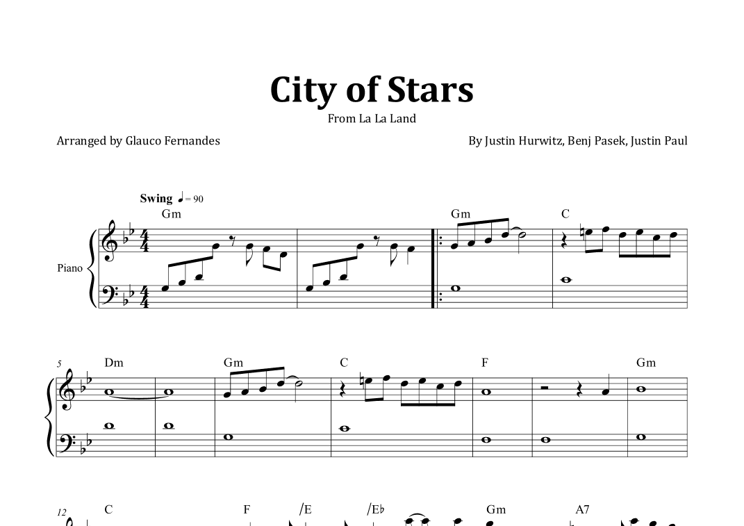 City Of Stars (arr. Glauco Fernandes)