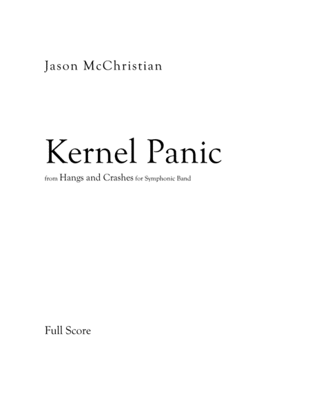 Kernel Panic from HANGS AND CRASHES for Symphonic Band