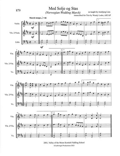 Norwegian Wedding March (Med Solje og Stas) (arr. Wendy Loder, ASCAP)