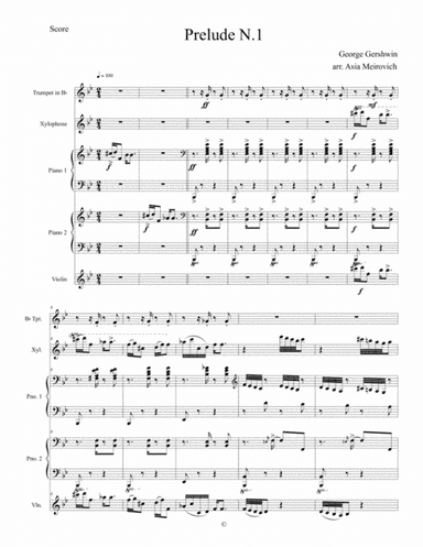 Prelude N.1 by Gershwin (arr. Asia Meirovich)