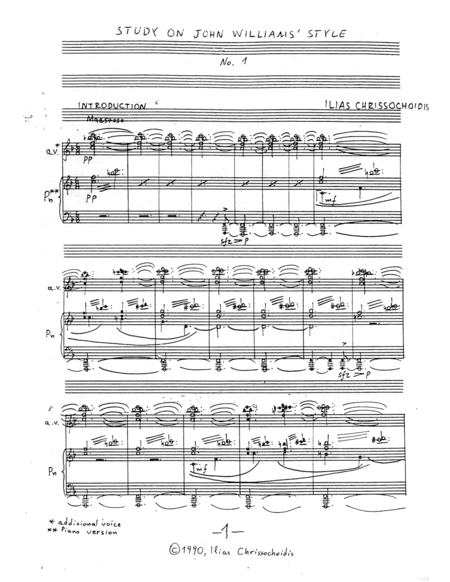 Study on John Williams' Style No. 1