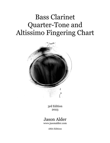 Bass Clarinet Quarter-Tone & Altissimo Fingering Chart