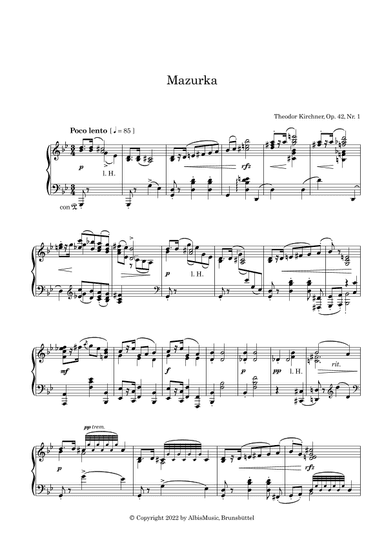 Mazurka op. 42 No. 11