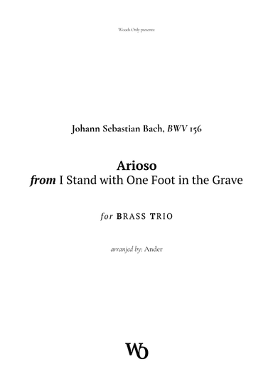Arioso by Bach for Brass Trio (arr. Ander)