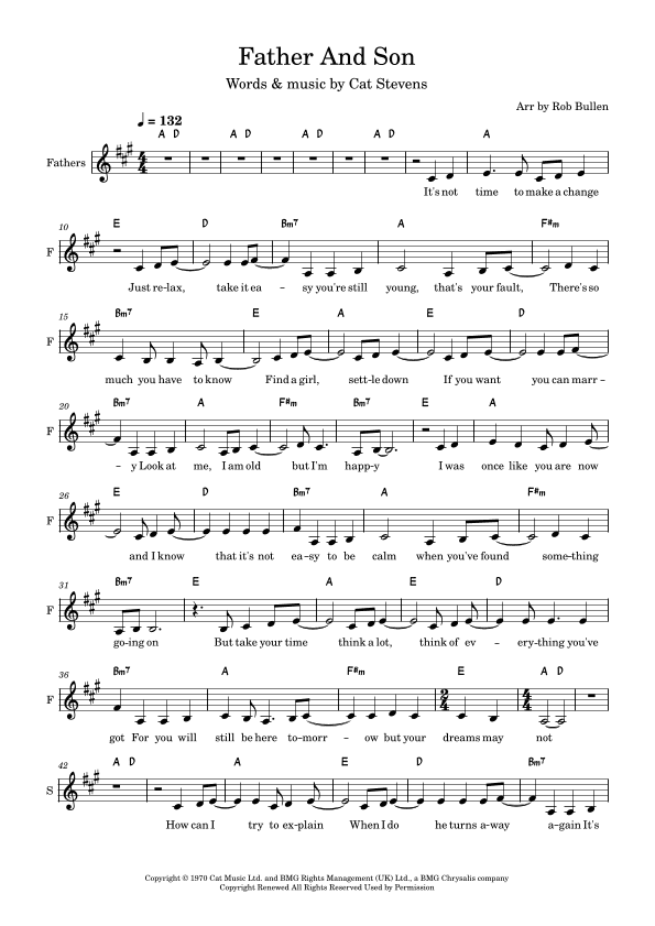 Father And Son (arr. Rob Bullen)