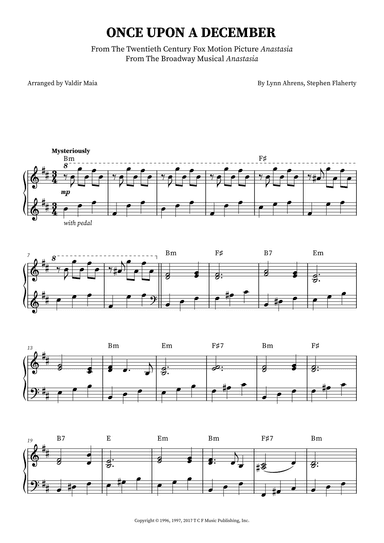 Once Upon A December (arr. Valdir Maia)