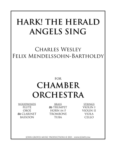 Hark! The Herald Angels Sing - Chamber Orchestra (arr. John Groves)