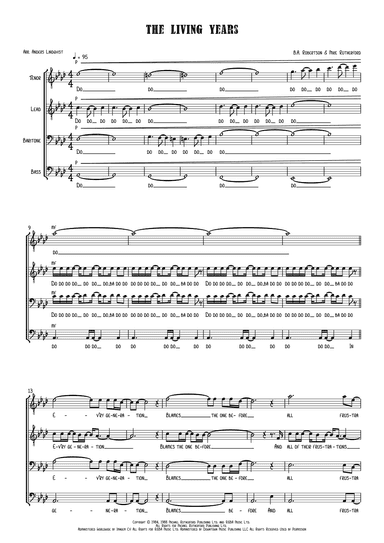 The Living Years (arr. Anders Lindqvist)