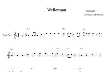 Wellerman Easy Tenor Saxophone (arr. Andrew Pattinson)