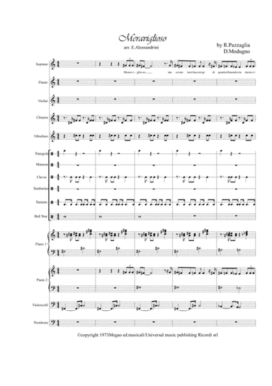 Meraviglioso (arr. Ester Alessandrini)