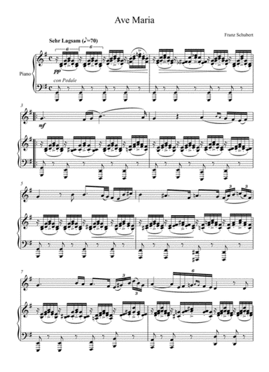 Franz Schubert - Ave Maria (Violin Solo) (arr. André Laitano)