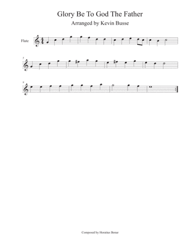 Glory Be To God The Father (Easy key of C) - Flute (arr. Kevin Busse)