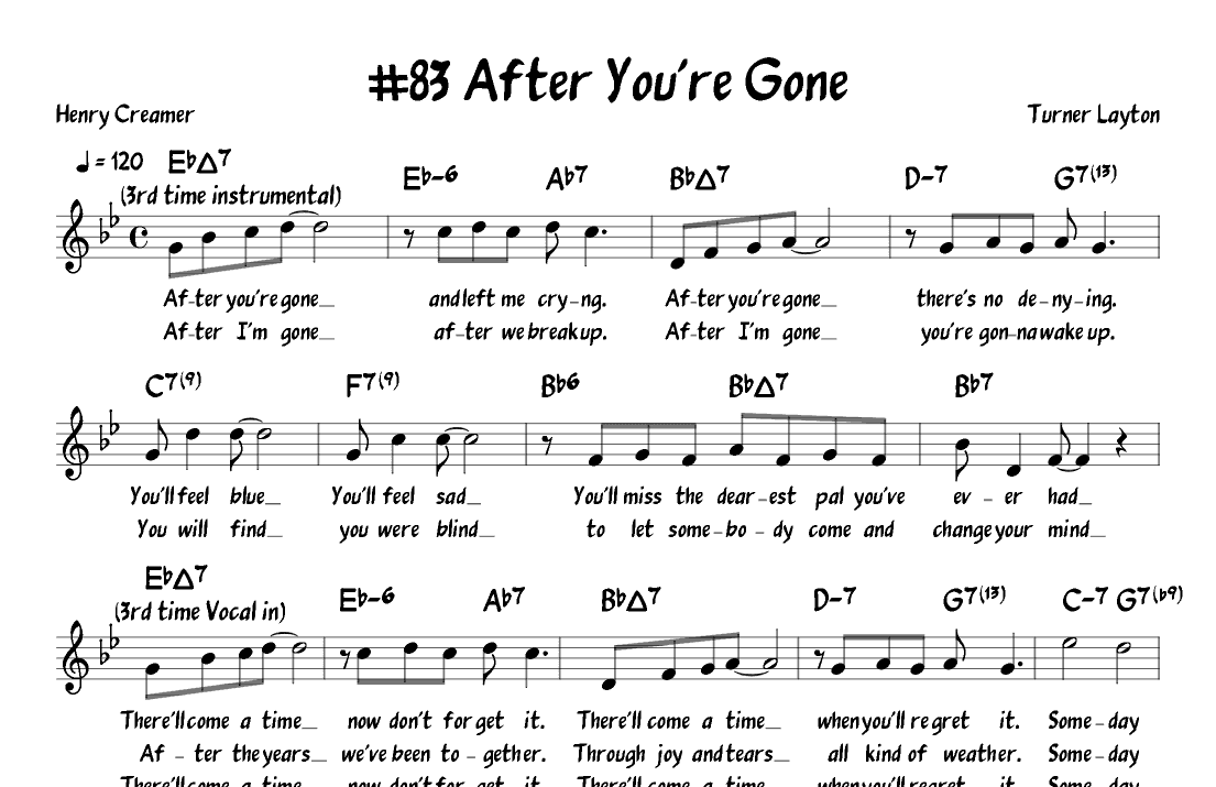 After You're Gone (arr. John Fries)
