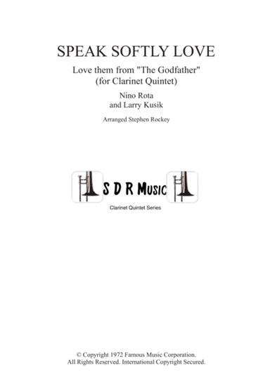 Speak Softly Love (arr. Stephen Rockey)