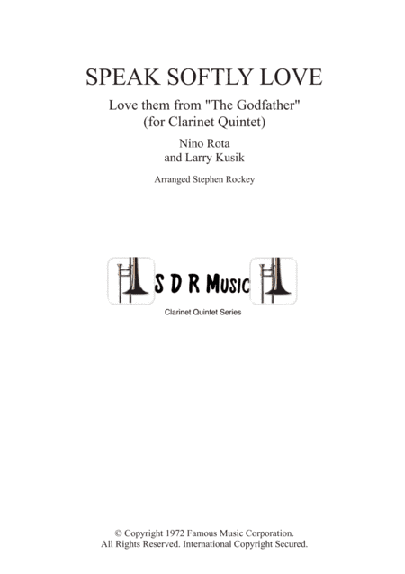 Speak Softly Love (arr. Stephen Rockey)