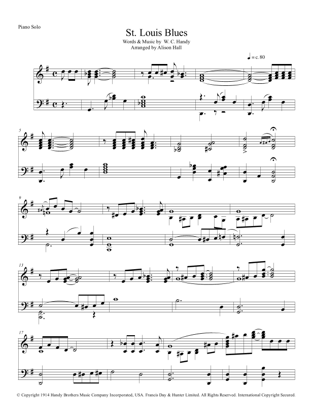 St. Louis Blues (arr. Alison Hall)