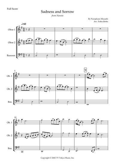 Sadness And Sorrow (arr. Fabio Britto)