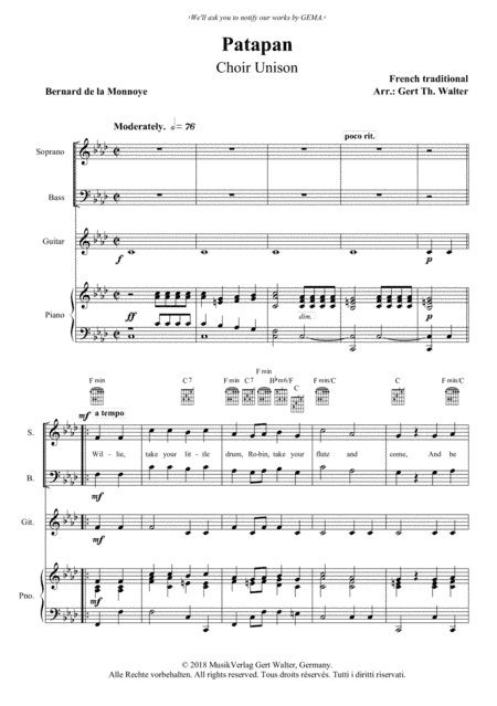 Patapan (arr. Gert Th. Walter)