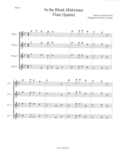 In the Bleak Midwinter for Flute Quartet (arr. Jeremy Corcoran)