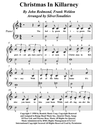 Christmas In Killarney (arr. SilverTonalities)