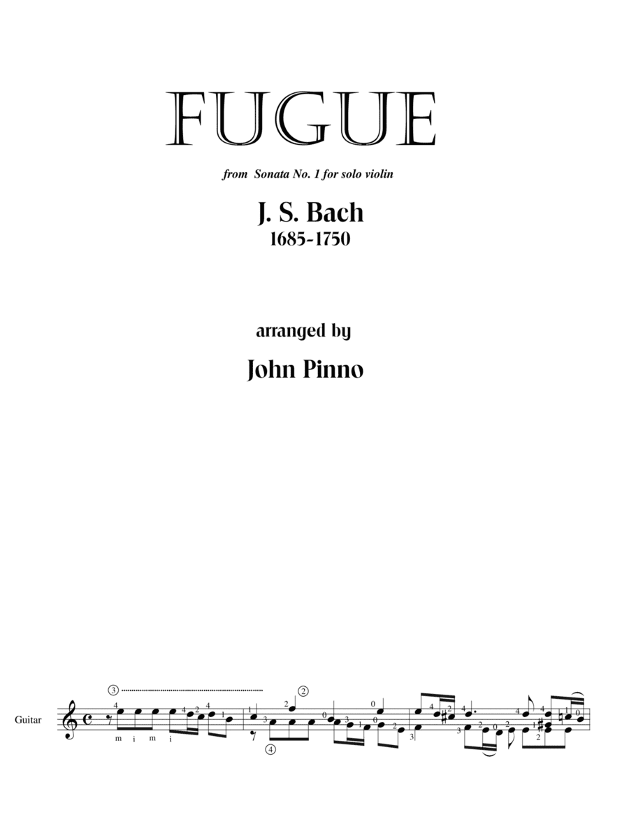 Fugue (arr. John Pinno)