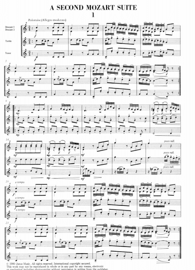 A Second Mozart Suite (arr. Chris Gordon)