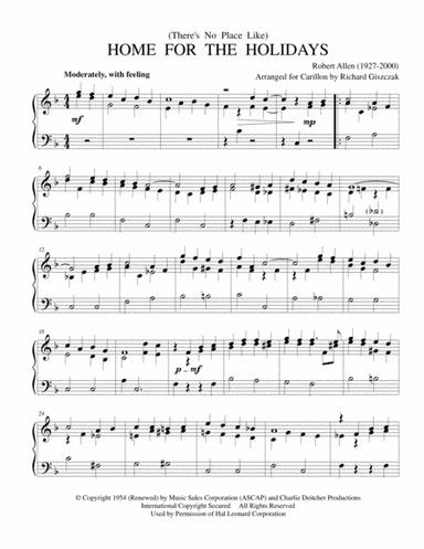 (There's No Place Like) Home For The Holidays (arr. Richard Giszczak)