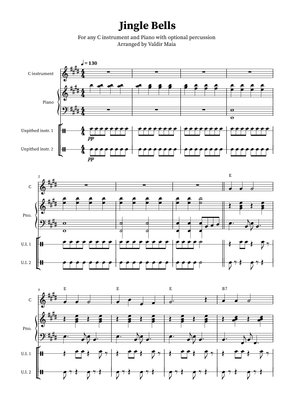 Jingle Bells (arr. Valdir Maia)